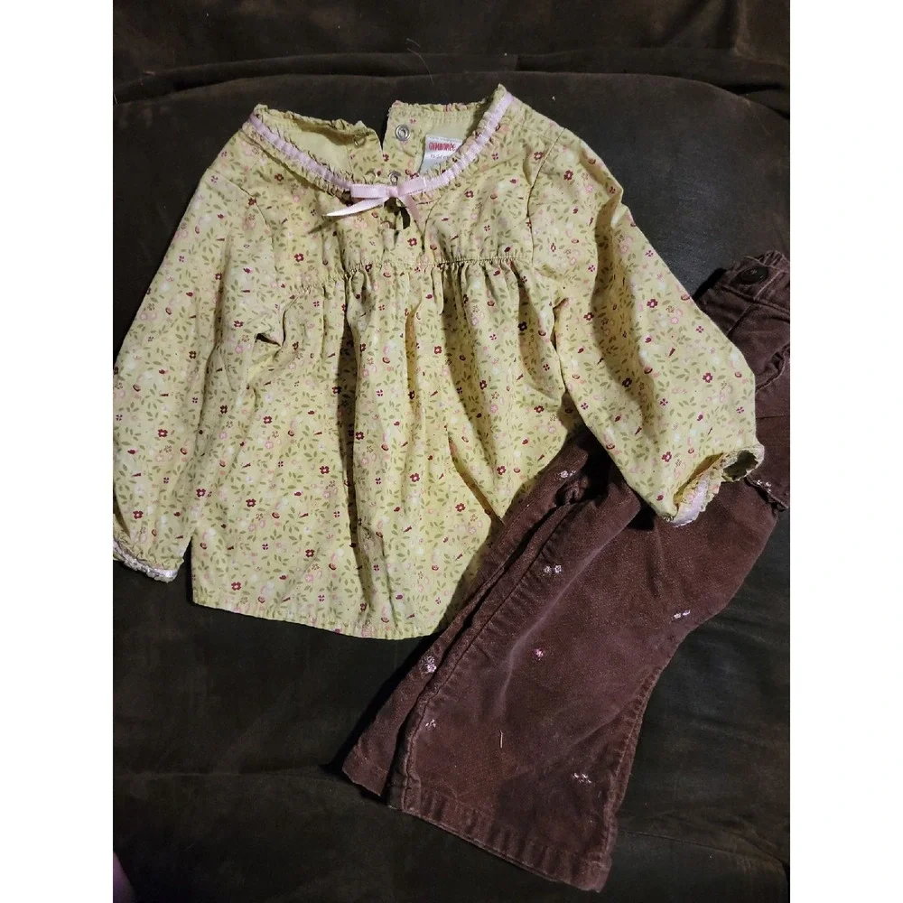 Gymboree autumn highlands floral outfit size 18 24 months